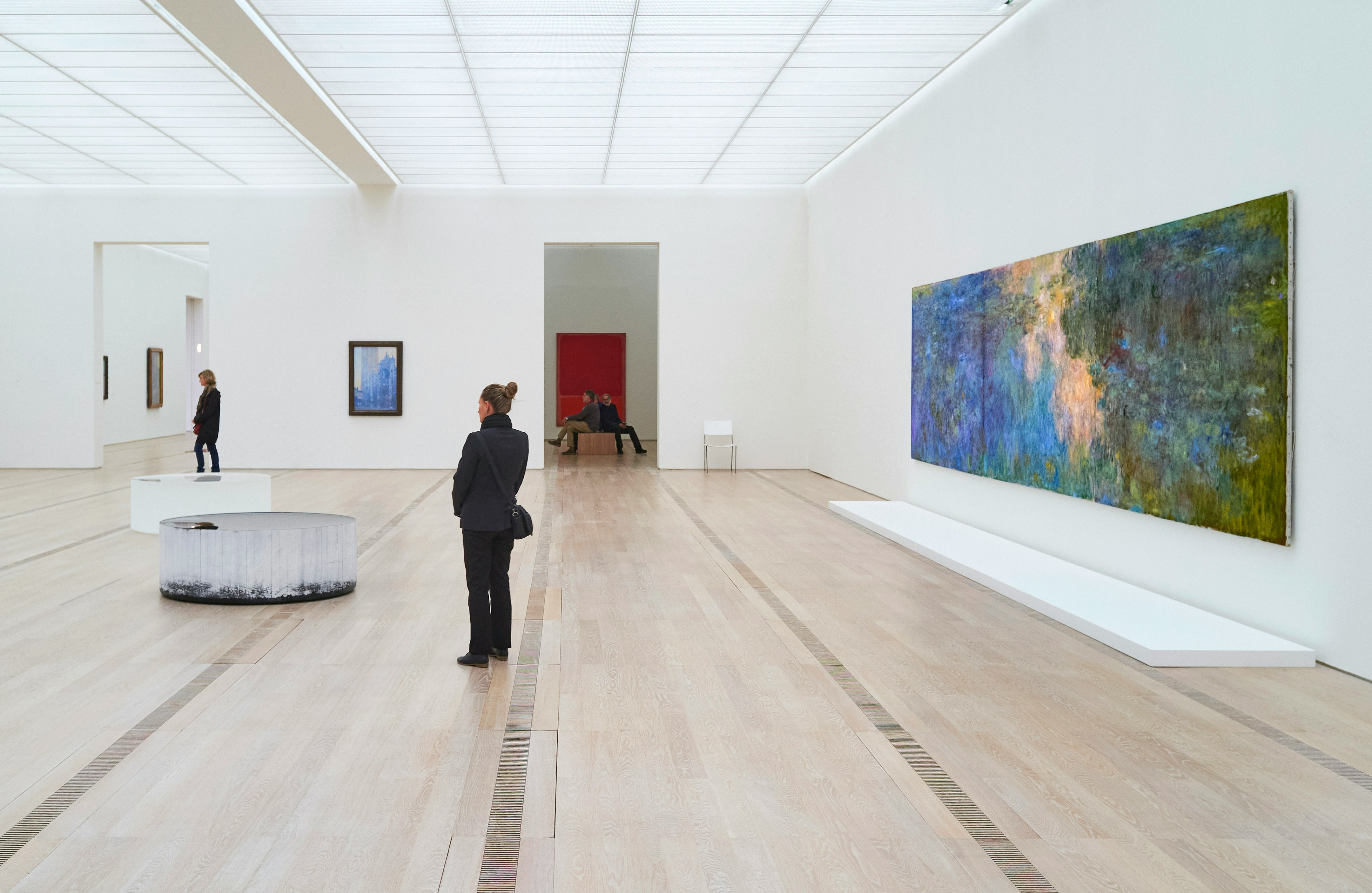 photo of people at museum